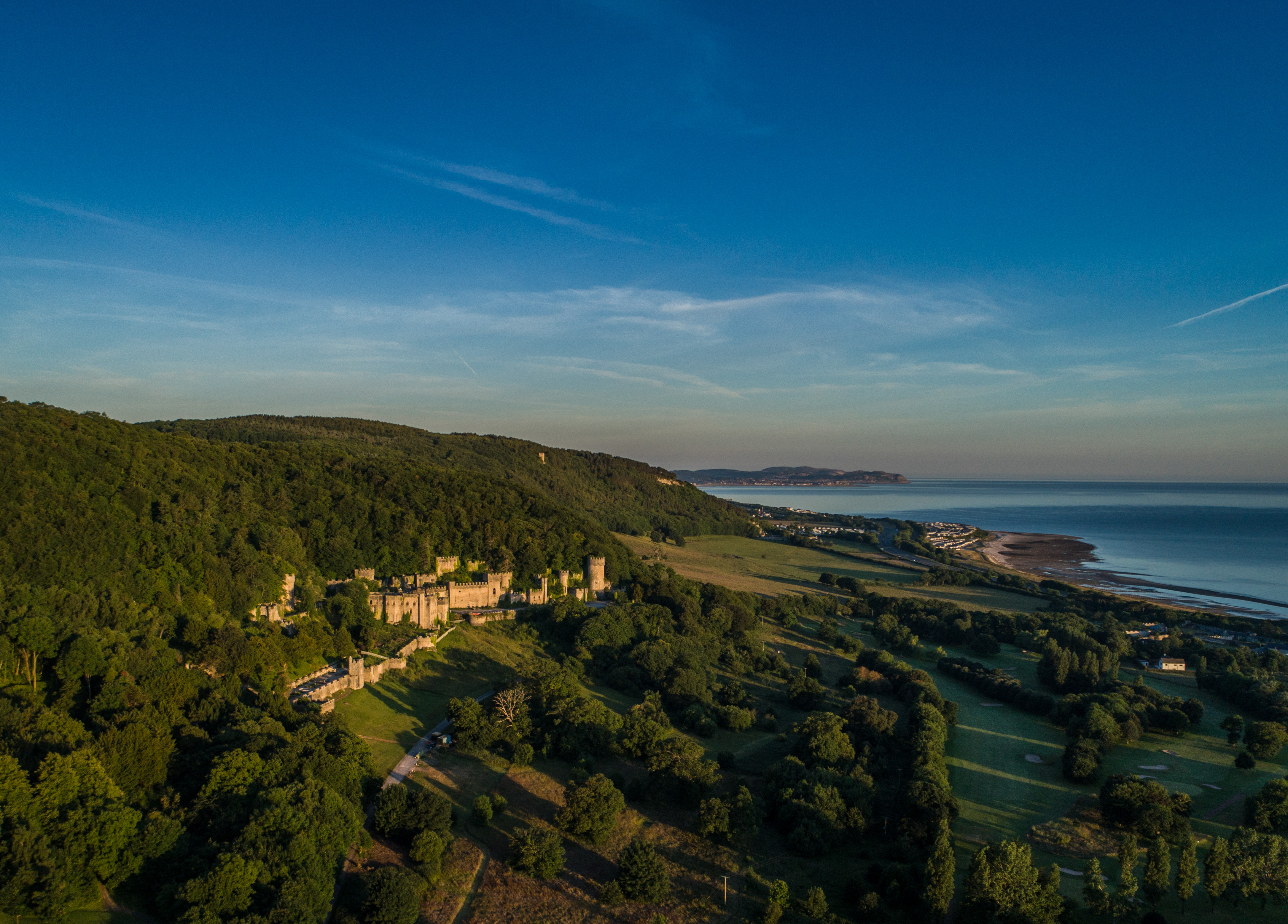 Gwrych Castle aerial view (c) Gwrych Castle