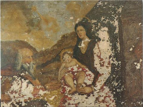 One of the frescos in the Gunter Mansion chapel One of the frescos in the Gunter Mansion chapel