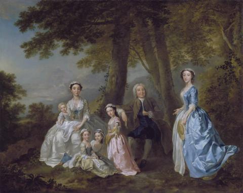 Francis Hayman, Samuel Richardson, the Novelist (1684-1761), Seated, Surrounded by his Second Family Francis Hayman, Samuel Richardson, the Novelist (1684-1761), Seated, Surrounded by his Second Family