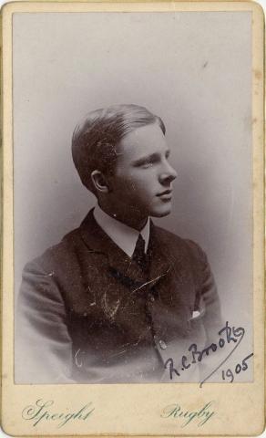 Rupert Brooke as a Rugby student. Rupert Brooke as a Rugby student.