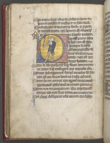 Page from the Mostyn Psalter-Hours Page from the Mostyn Psalter-Hours