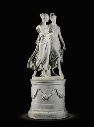 Lorenzo Bartolini’s marble sculpture The Campbell Sisters Dancing a Waltz Lorenzo Bartolini’s marble sculpture The Campbell Sisters Dancing a Waltz