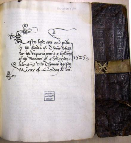 A page from the building accounts of Hengrave Hall, 1525–35 A page from the building accounts of Hengrave Hall, 1525–35