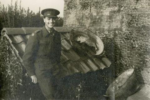 Oliver Messel during the Second World War when he designed camouflage schemes Oliver Messel during the Second World War when he designed camouflage schemes