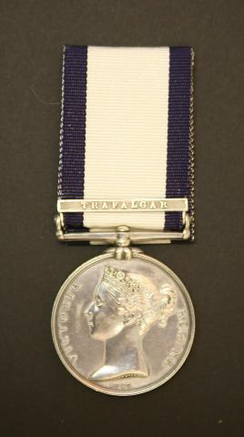 The Naval General Service Medal with Trafalgar clasp awarded to Lieutenant Reeve The Naval General Service Medal with Trafalgar clasp awarded to Lieutenant Reeve
