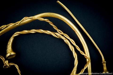 One of four Leekfrith Iron Age Torcs