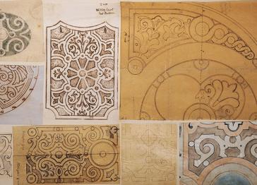 Intricate designs for parterres, formal garden layouts 