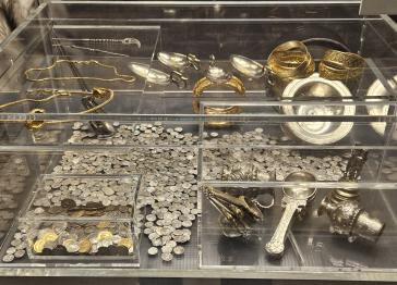 Hoxne treasure collection seen on display at the British Museum